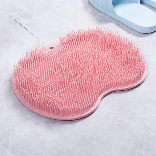Silicone Multiuse Body & Foot Scrubber – Soft Bristle Bath Brush